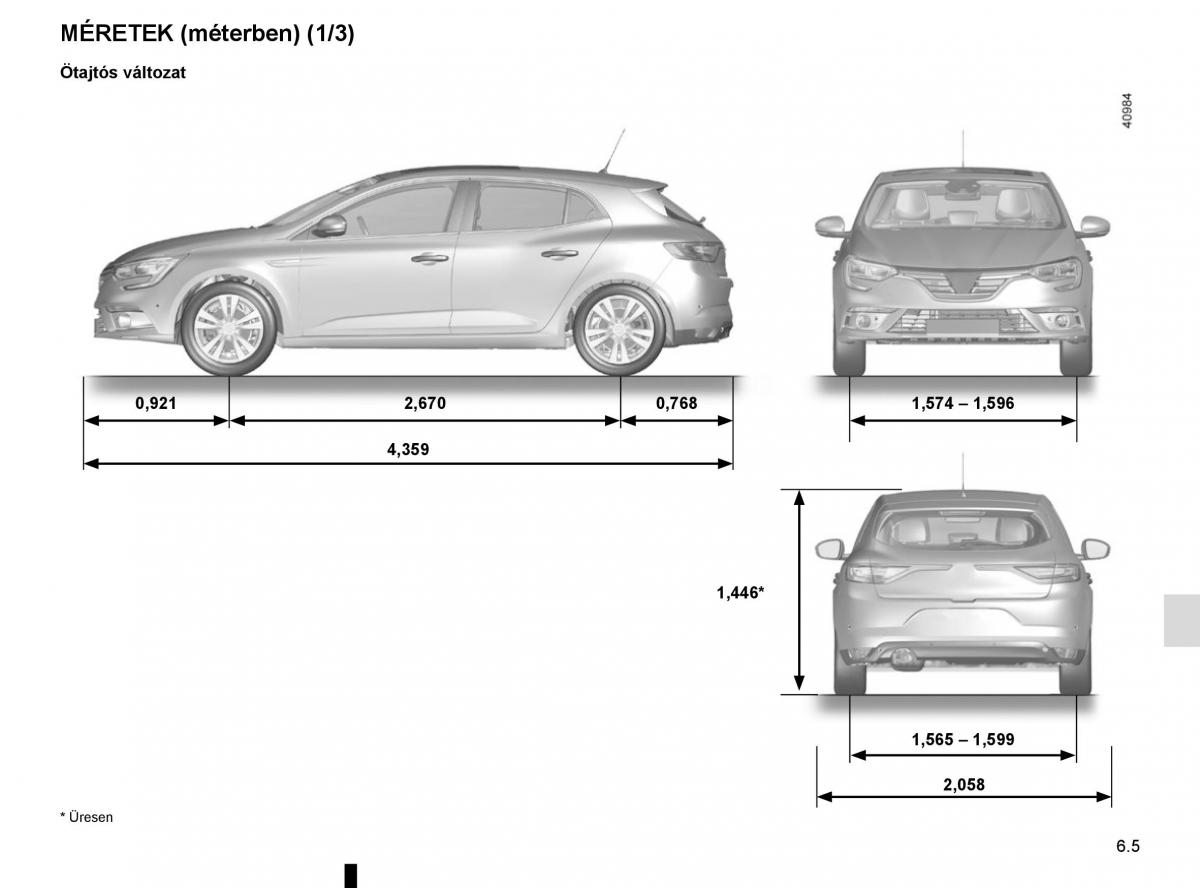 Renault Megane IV 4 Kezelesi utmutato / page 315