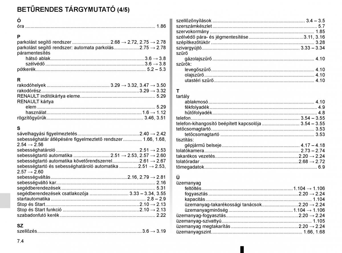 Renault Megane IV 4 Kezelesi utmutato / page 336