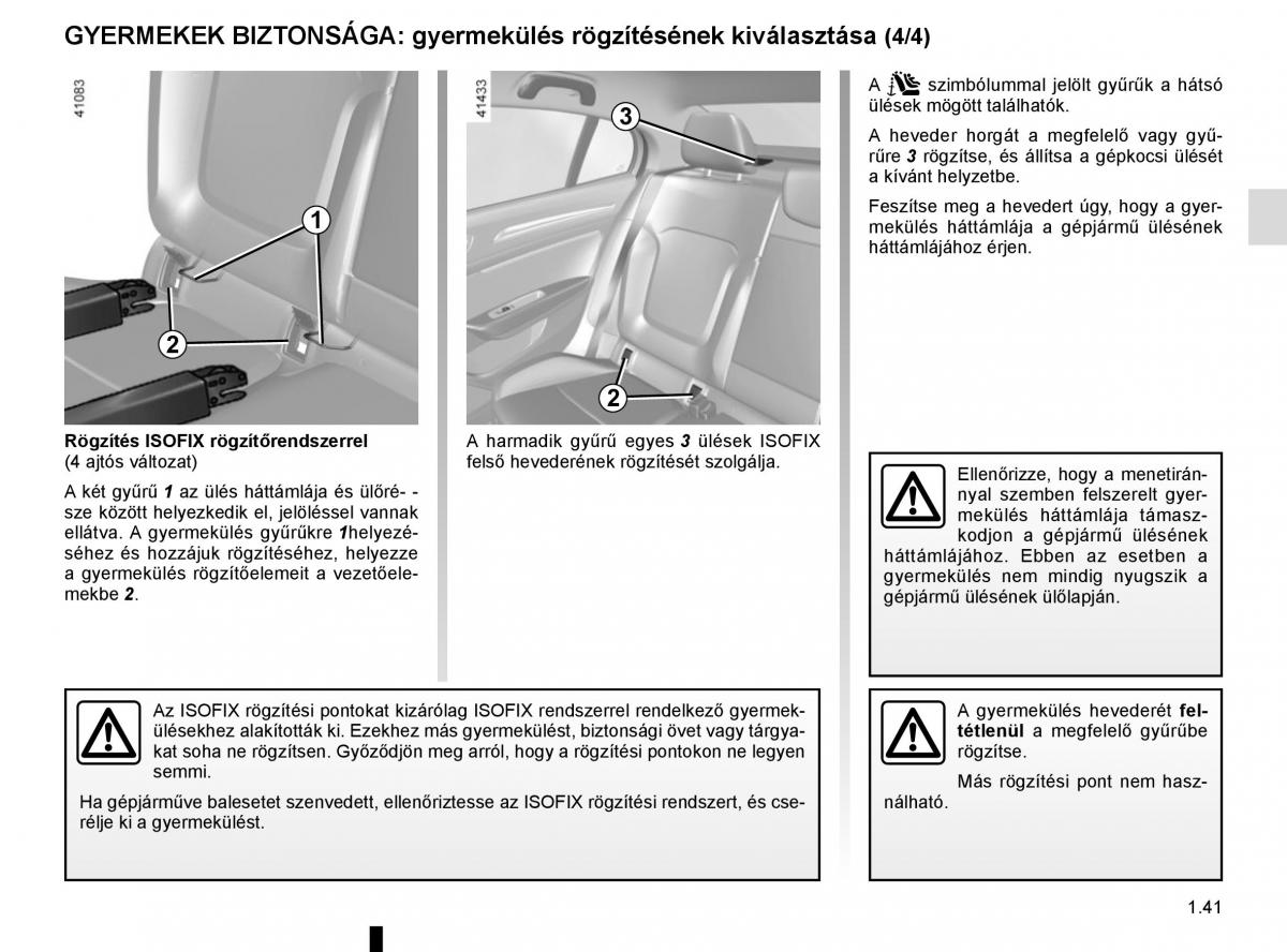 Renault Megane IV 4 Kezelesi utmutato / page 47