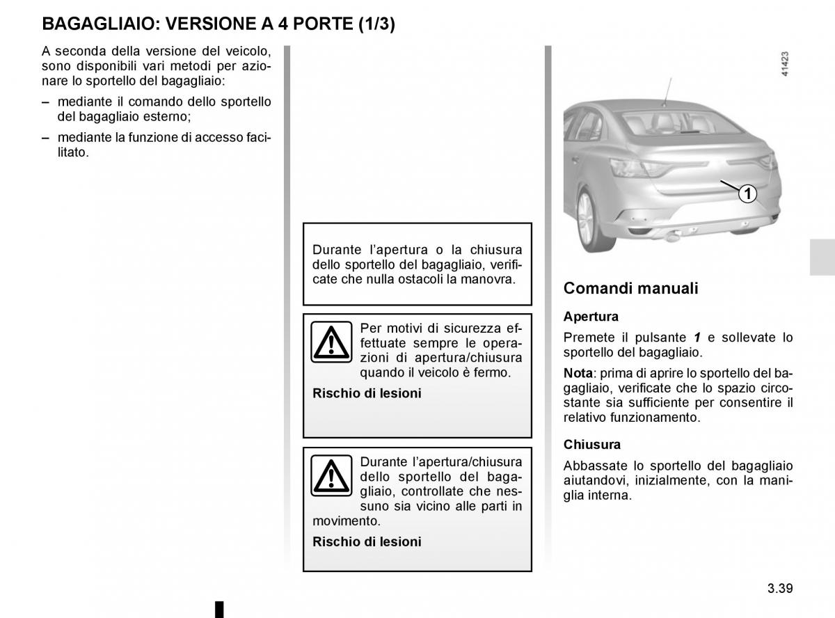 Renault Megane IV 4 manuale del proprietario / page 233