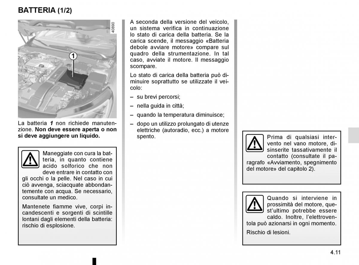 Renault Megane IV 4 manuale del proprietario / page 261