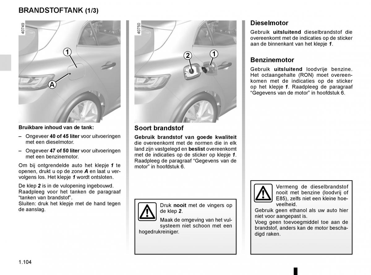 Renault Megane IV 4 handleiding / page 110