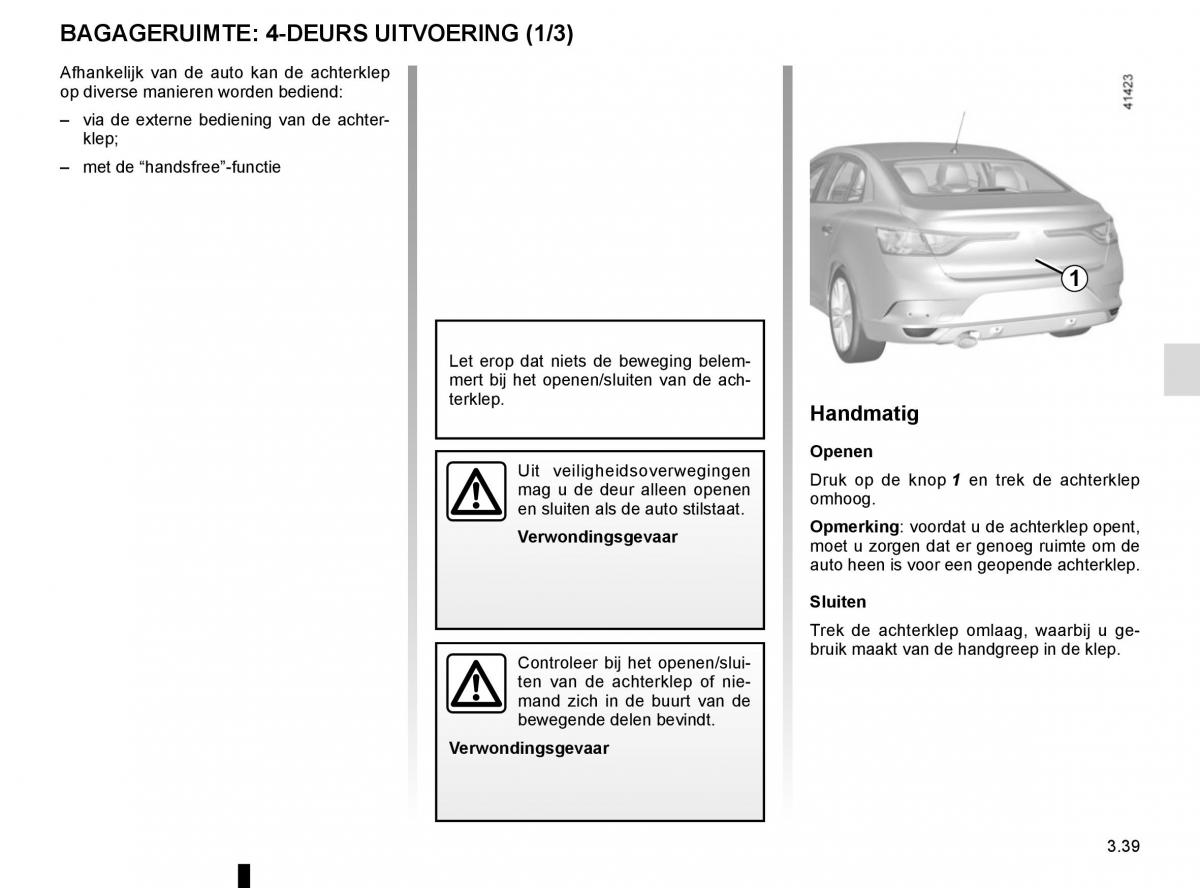 Renault Megane IV 4 handleiding / page 233