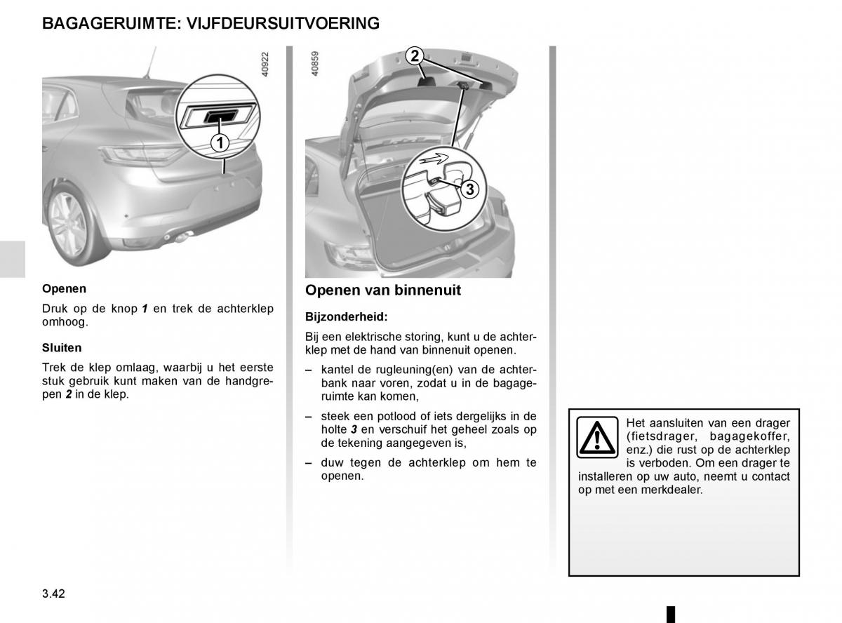 Renault Megane IV 4 handleiding / page 236