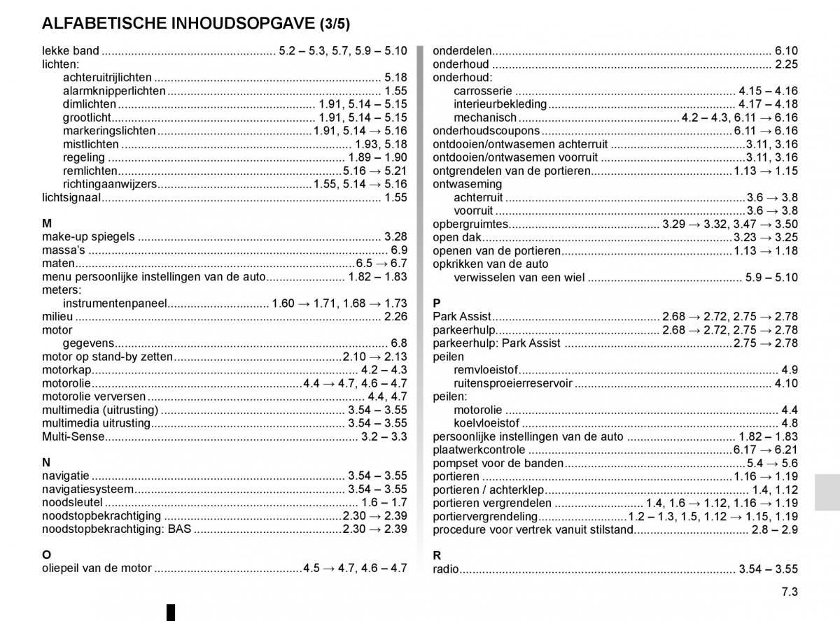 Renault Megane IV 4 handleiding / page 335