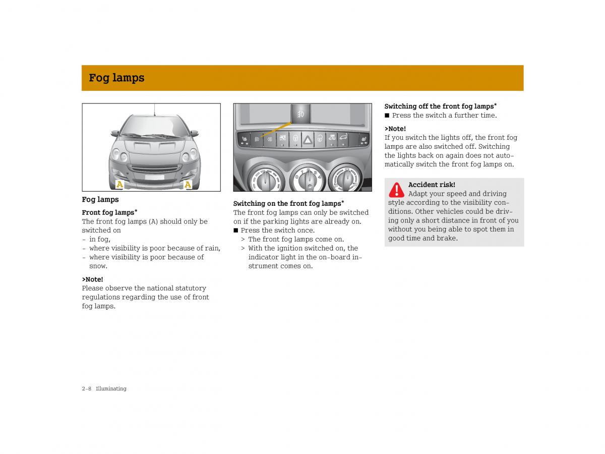 Smart Forfour I 1 owners manual / page 66