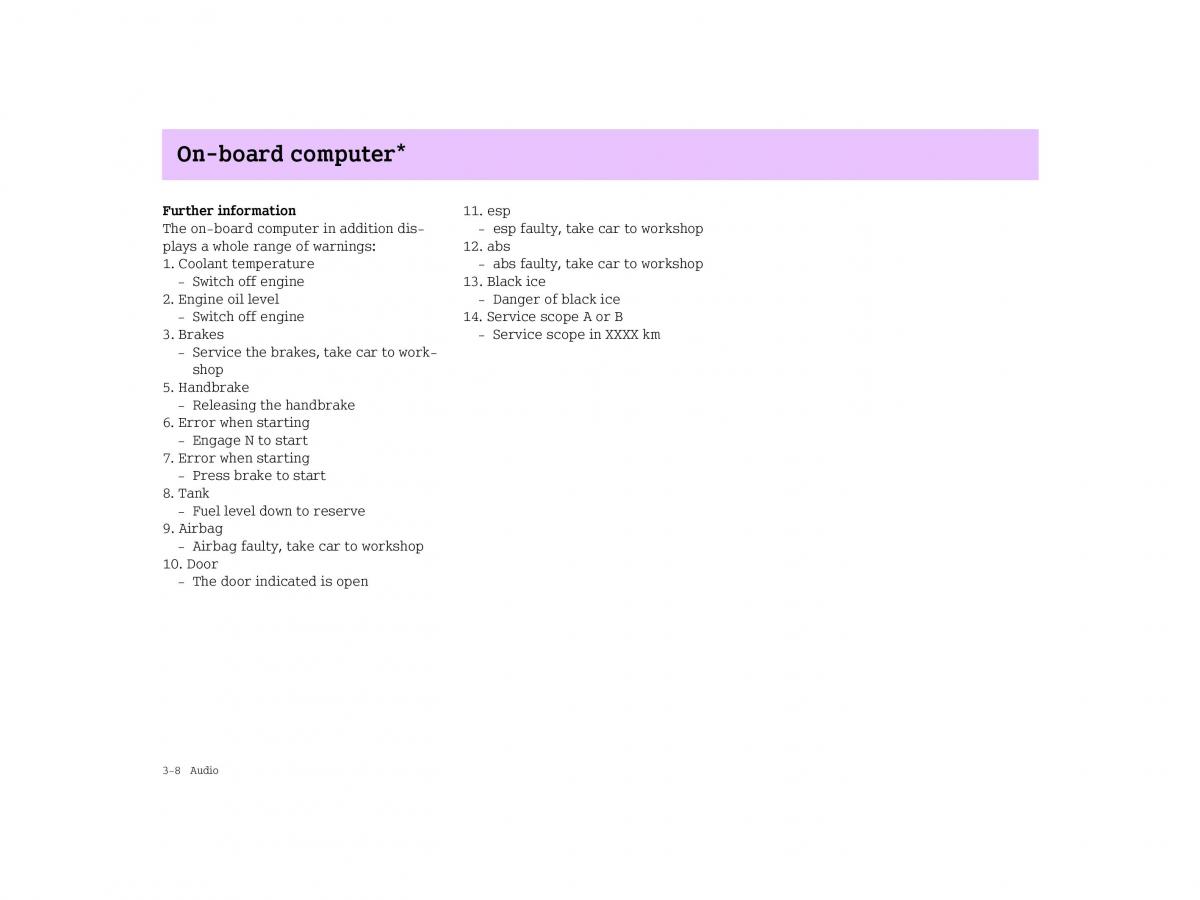 Smart Forfour I 1 owners manual / page 78