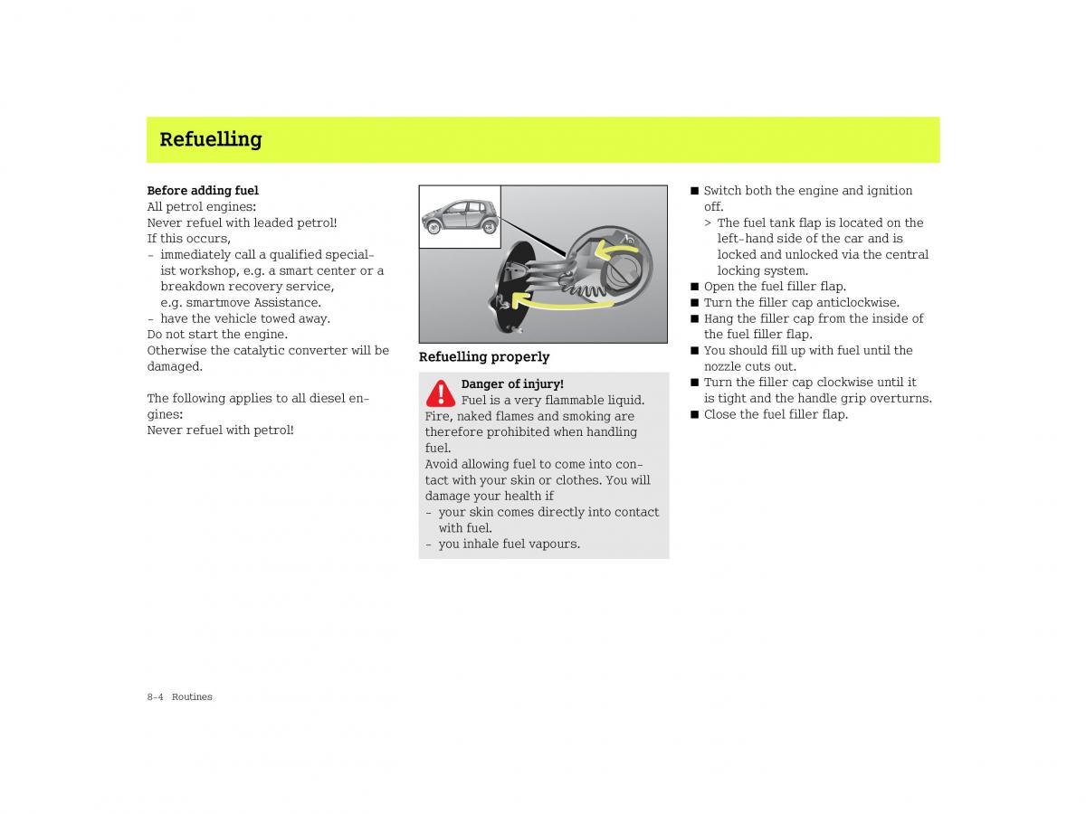 Smart Forfour I 1 owners manual / page 180