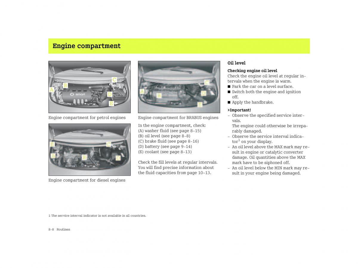 Smart Forfour I 1 owners manual / page 184