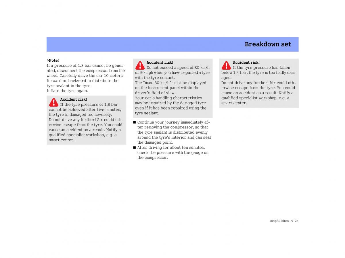 Smart Forfour I 1 owners manual / page 229