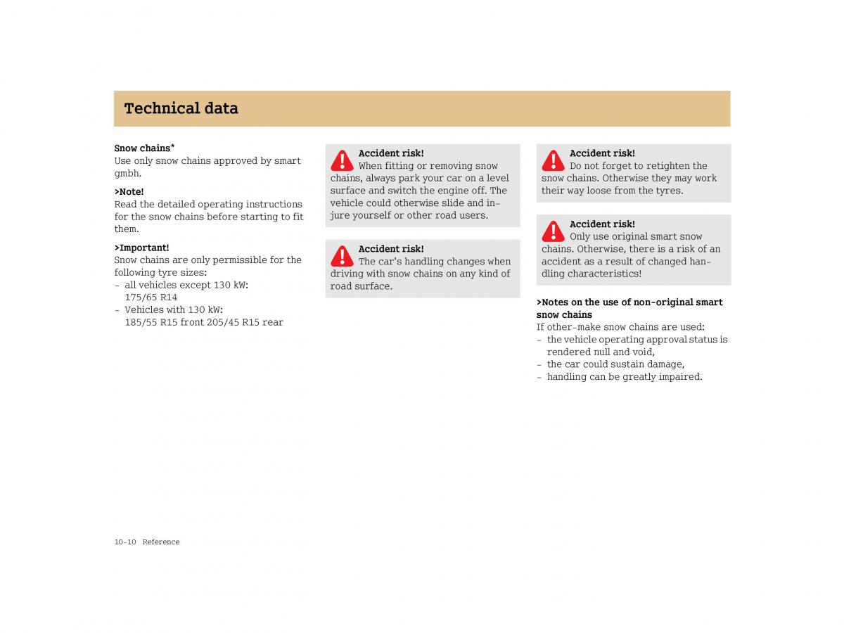 Smart Forfour I 1 owners manual / page 254