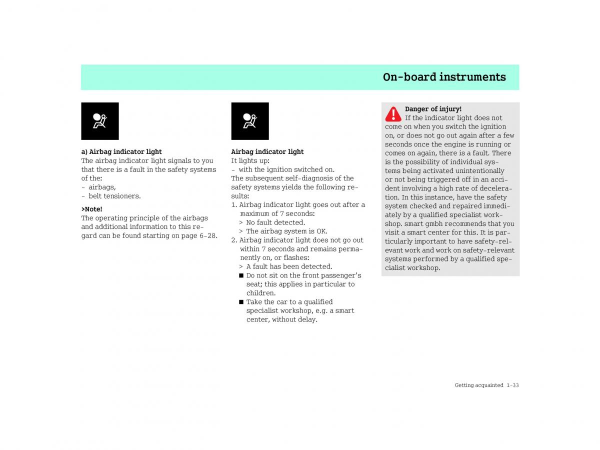 manual  Smart Forfour I 1 owners manual / page 41