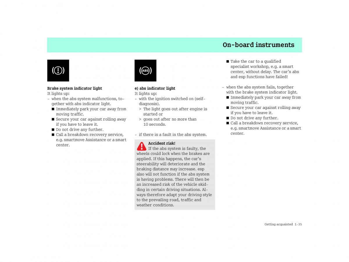 Smart Forfour I 1 owners manual / page 43