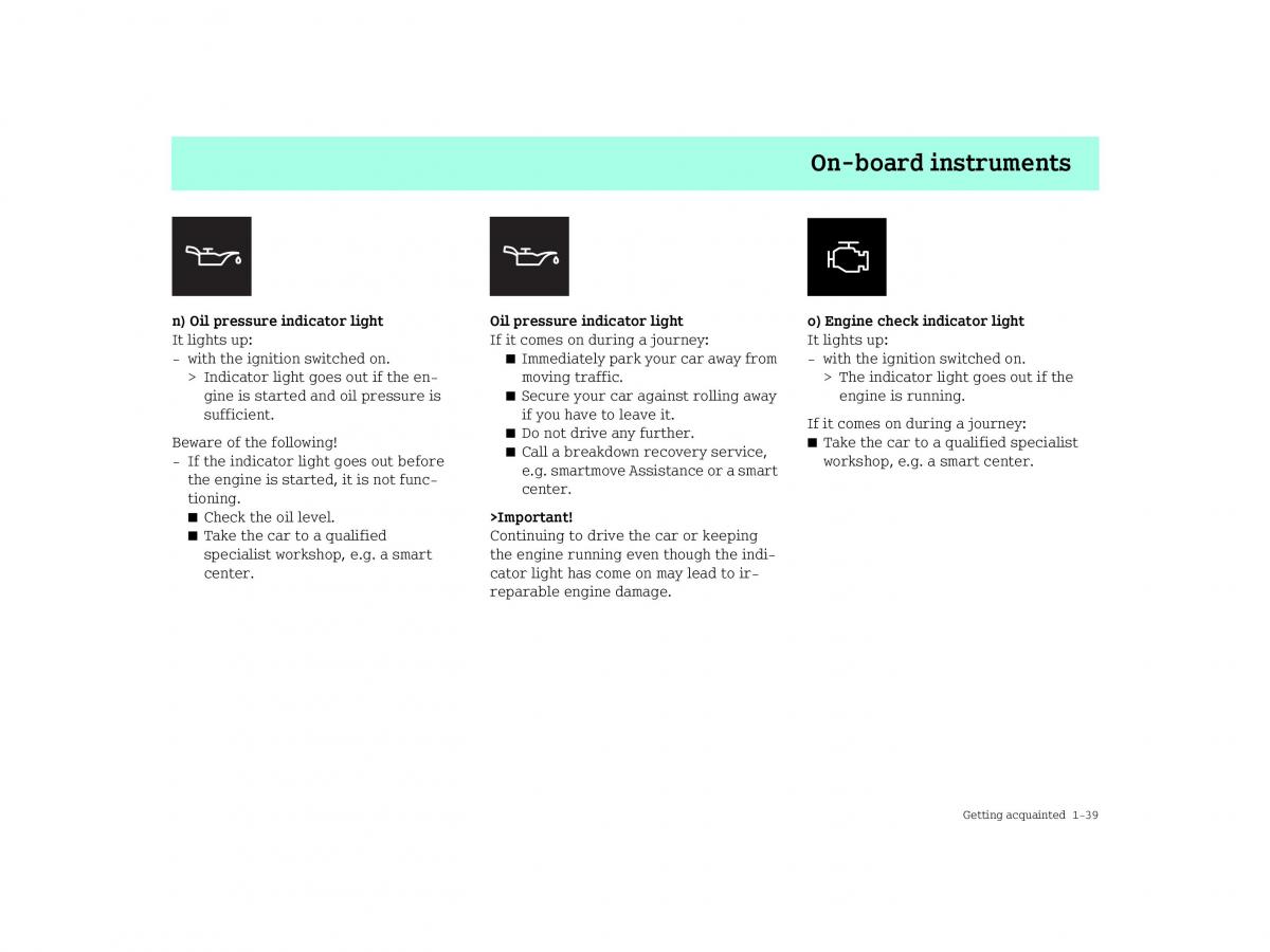 Smart Forfour I 1 owners manual / page 47