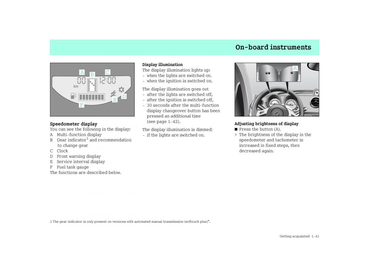 Smart Forfour I 1 owners manual / page 49