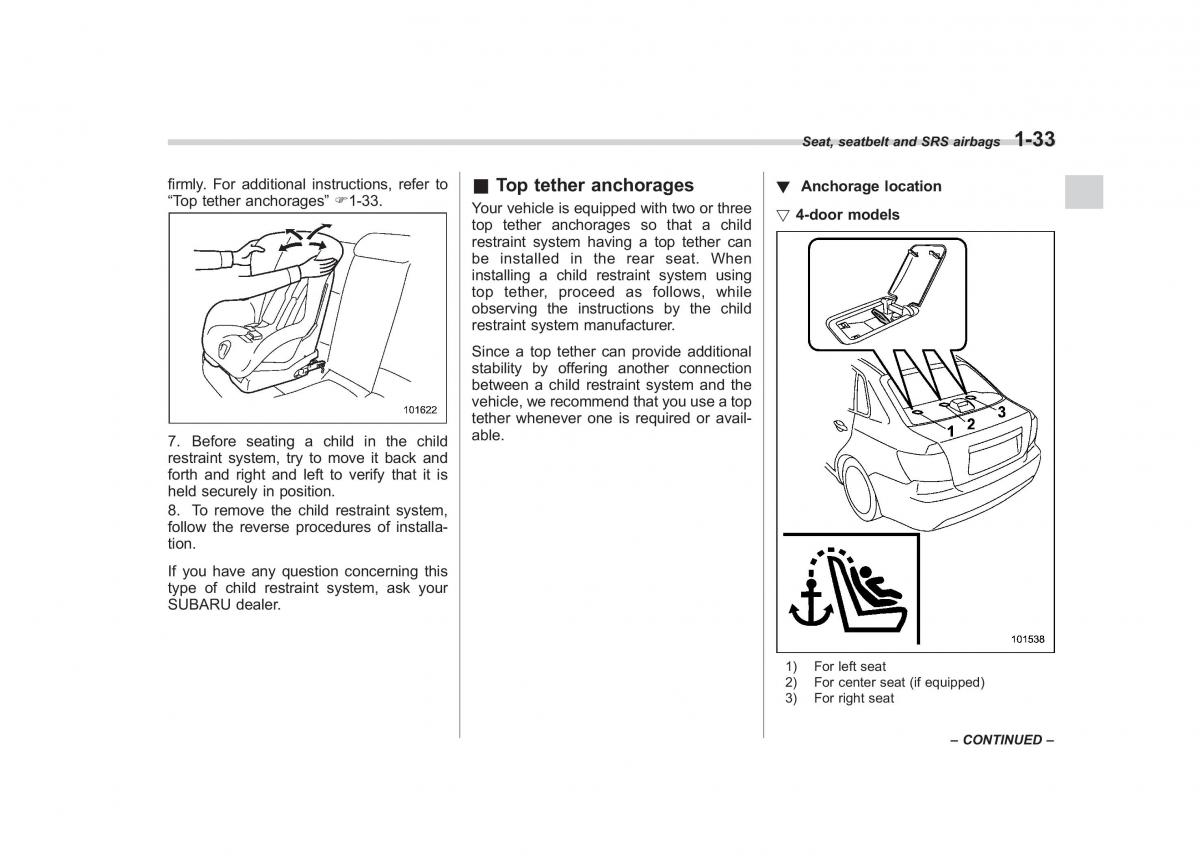 Subaru Impreza IV 4 owners manual / page 60