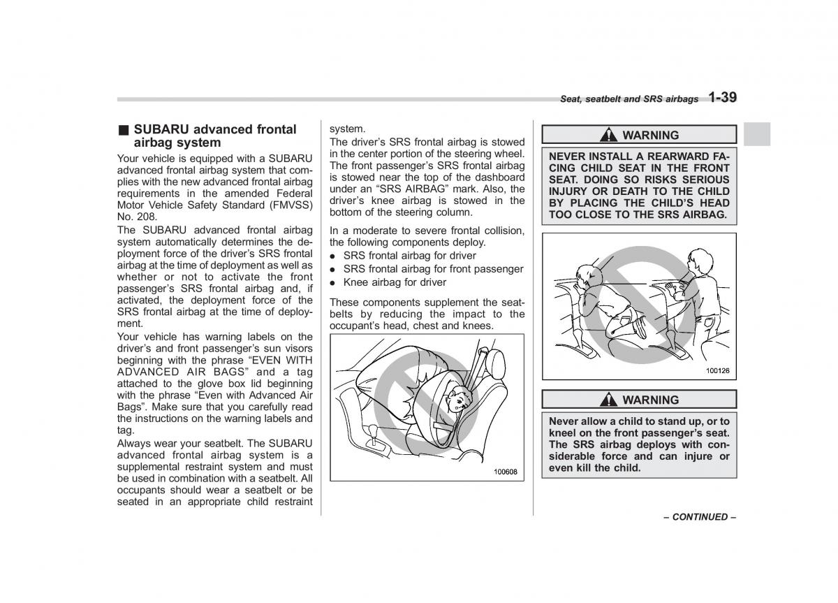 Subaru Impreza IV 4 owners manual / page 66