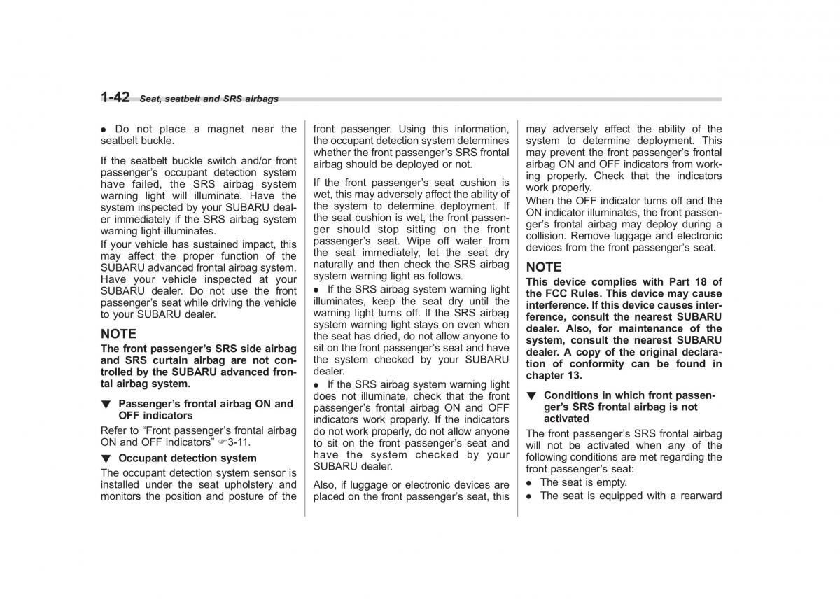 Subaru Impreza IV 4 owners manual / page 69