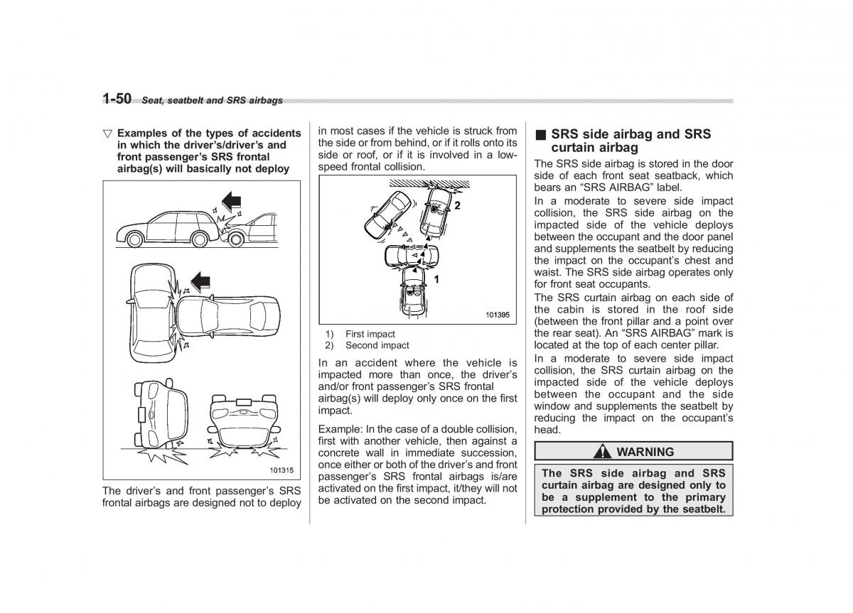 Subaru Impreza IV 4 owners manual / page 77