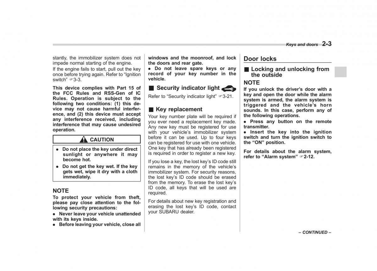 Subaru Impreza IV 4 owners manual / page 90