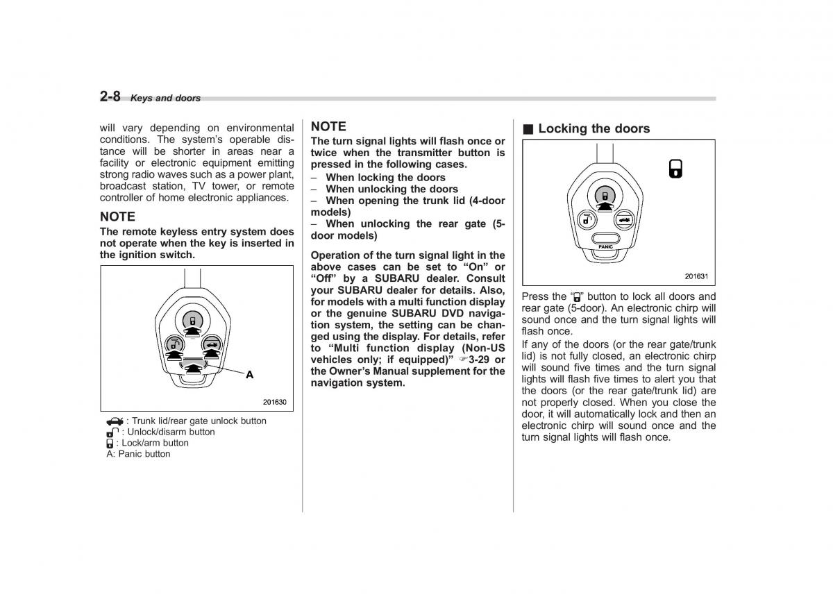 Subaru Impreza IV 4 owners manual / page 95