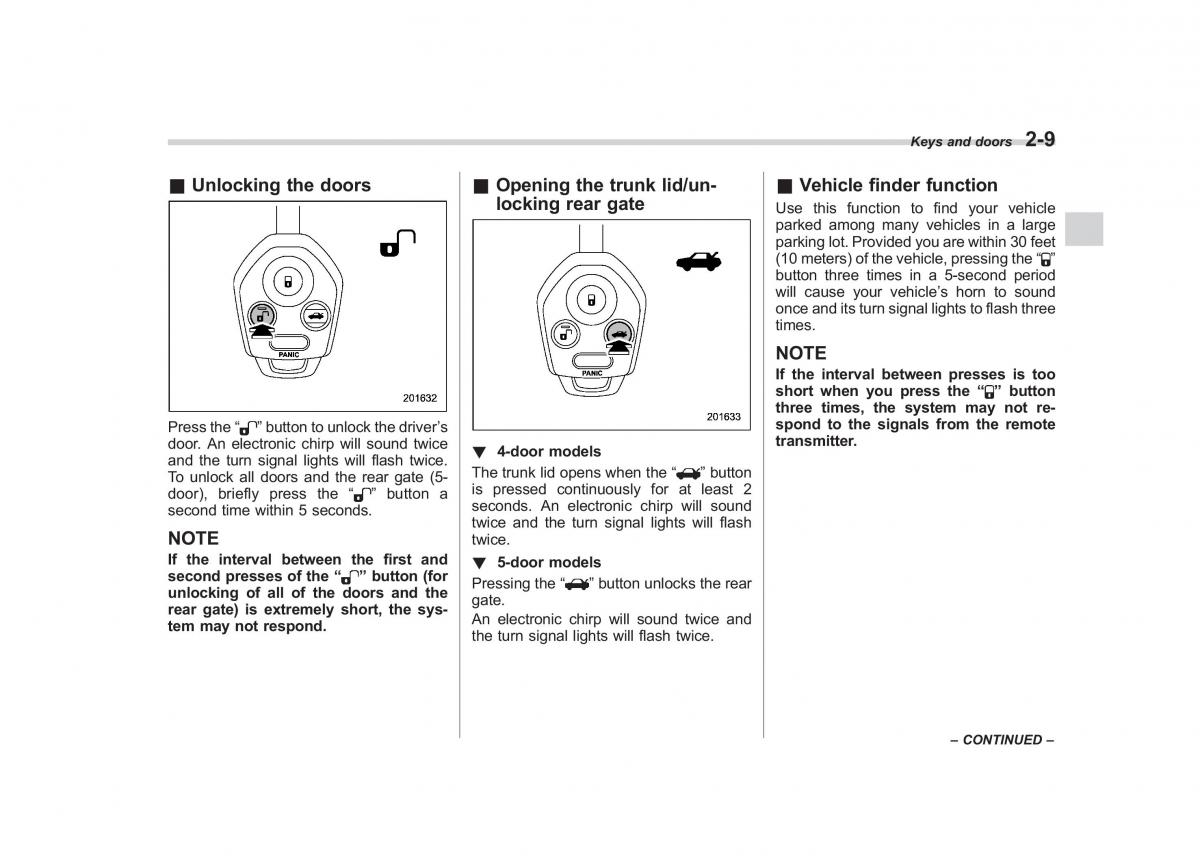 Subaru Impreza IV 4 owners manual / page 96