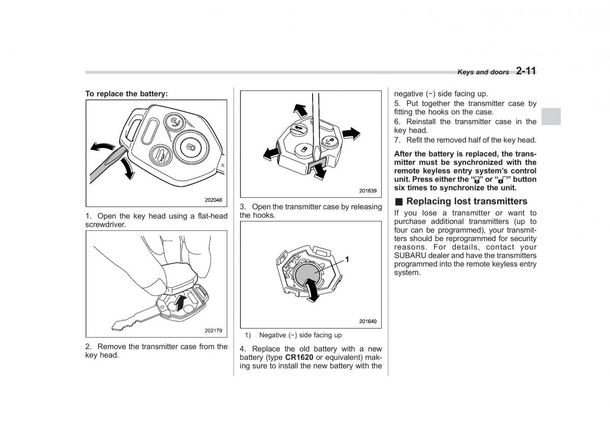 Subaru Impreza IV 4 owners manual / page 98