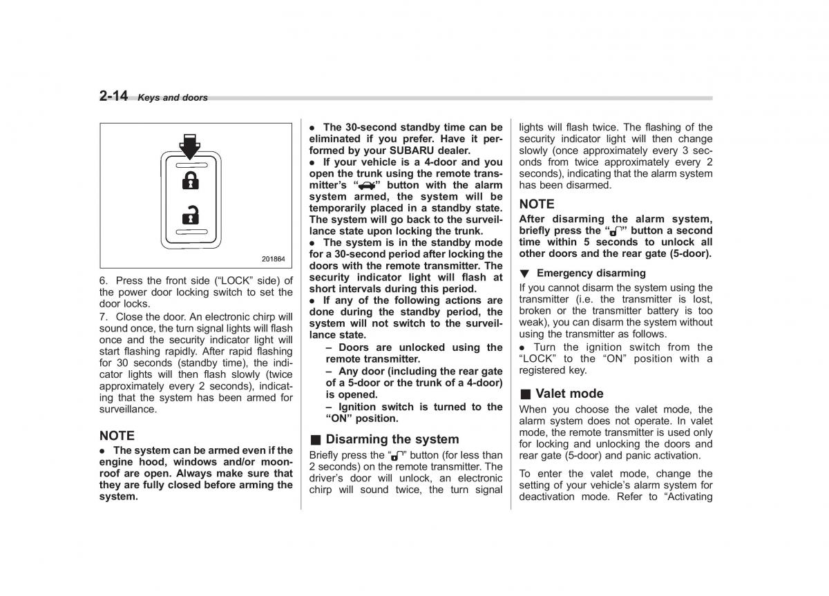 Subaru Impreza IV 4 owners manual / page 101