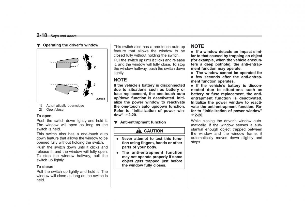 Subaru Impreza IV 4 owners manual / page 105