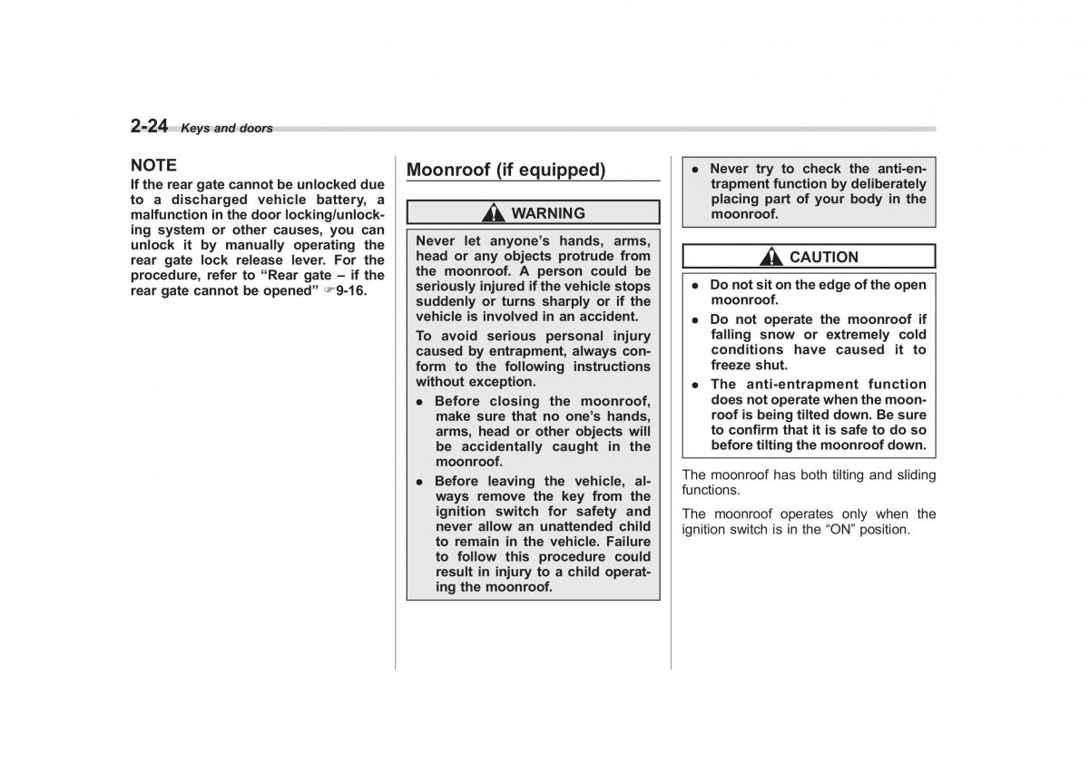 Subaru Impreza IV 4 owners manual / page 111