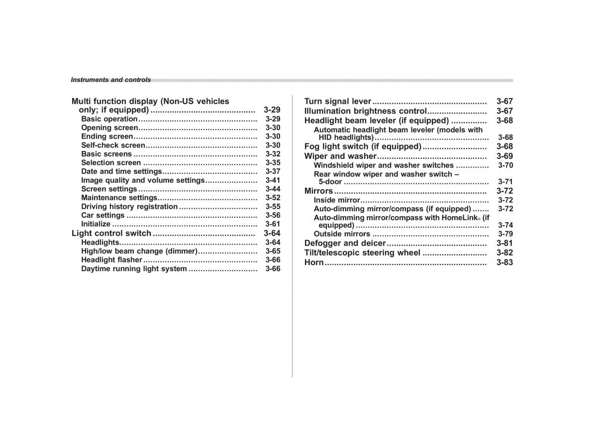 Subaru Impreza IV 4 owners manual / page 115