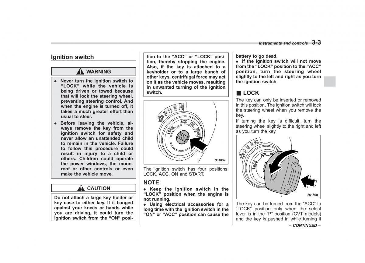 Subaru Impreza IV 4 owners manual / page 116