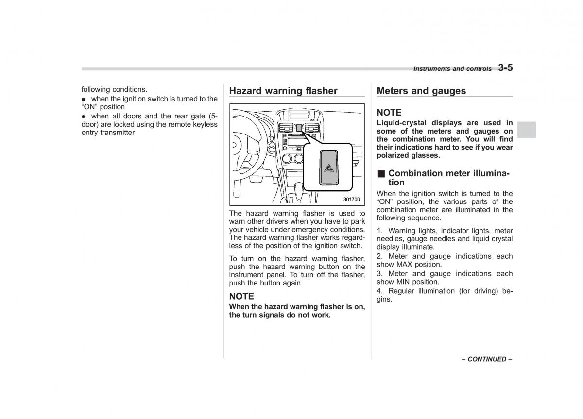 Subaru Impreza IV 4 owners manual / page 118