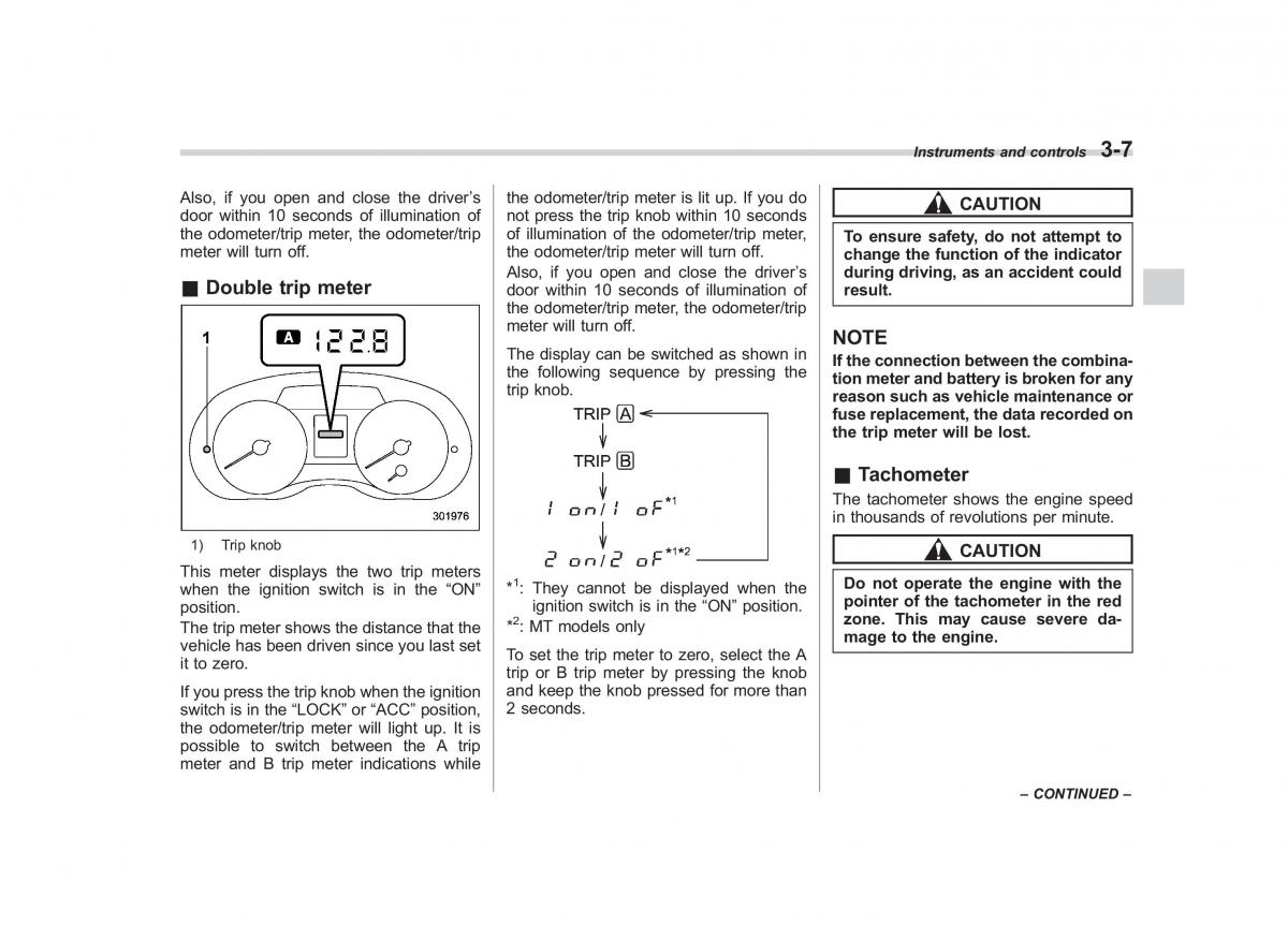 Subaru Impreza IV 4 owners manual / page 120