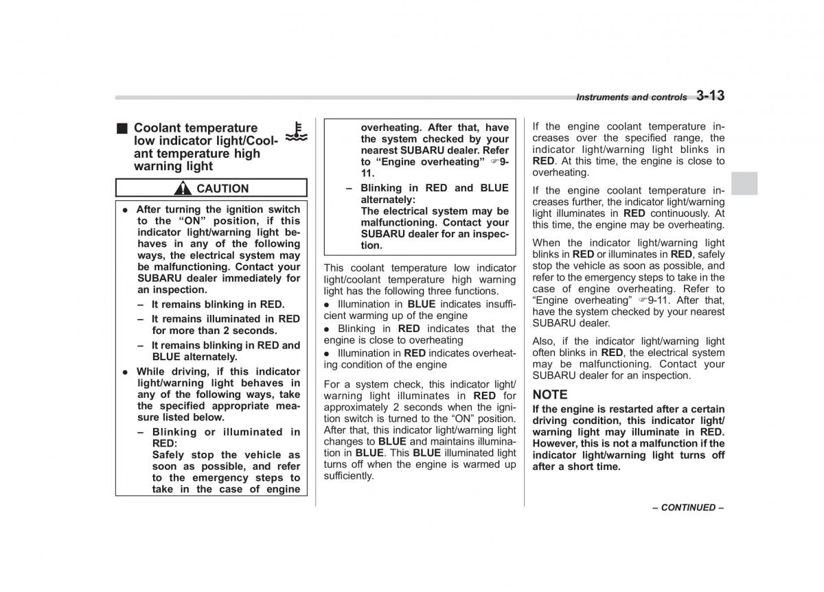 Subaru Impreza IV 4 owners manual / page 126