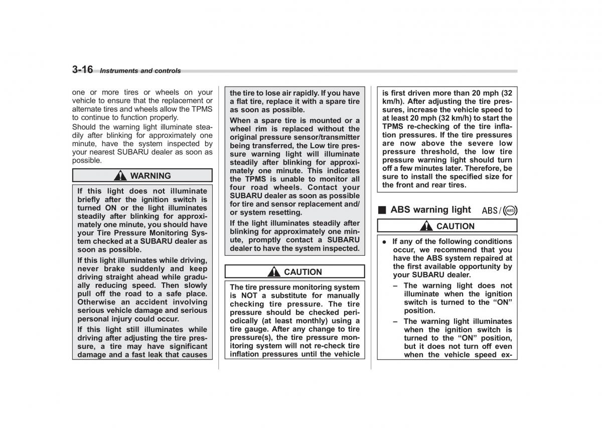 Subaru Impreza IV 4 owners manual / page 129