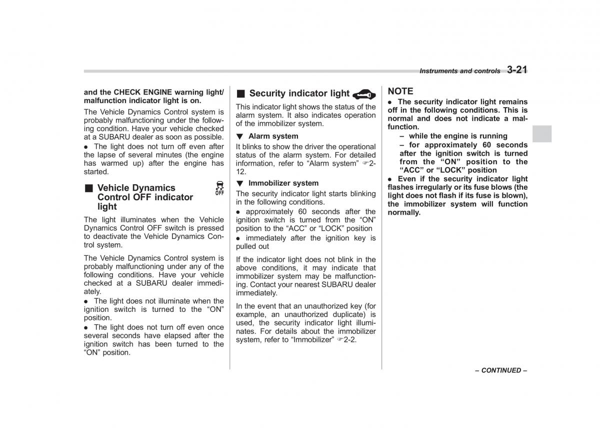 Subaru Impreza IV 4 owners manual / page 134