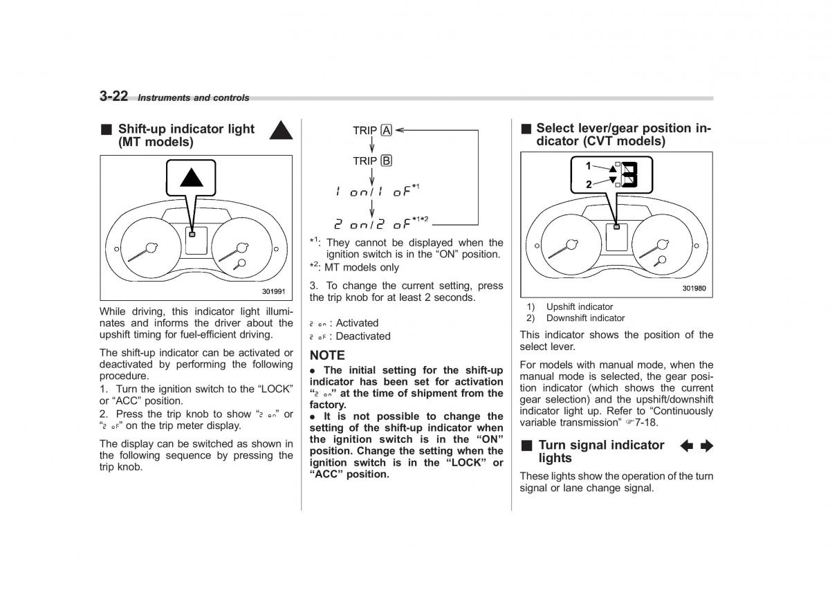 Subaru Impreza IV 4 owners manual / page 135