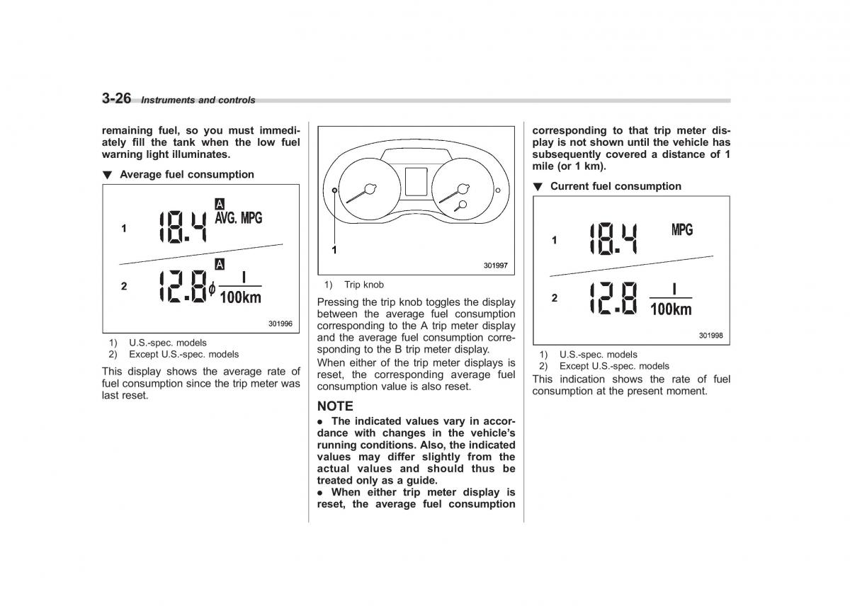 Subaru Impreza IV 4 owners manual / page 139