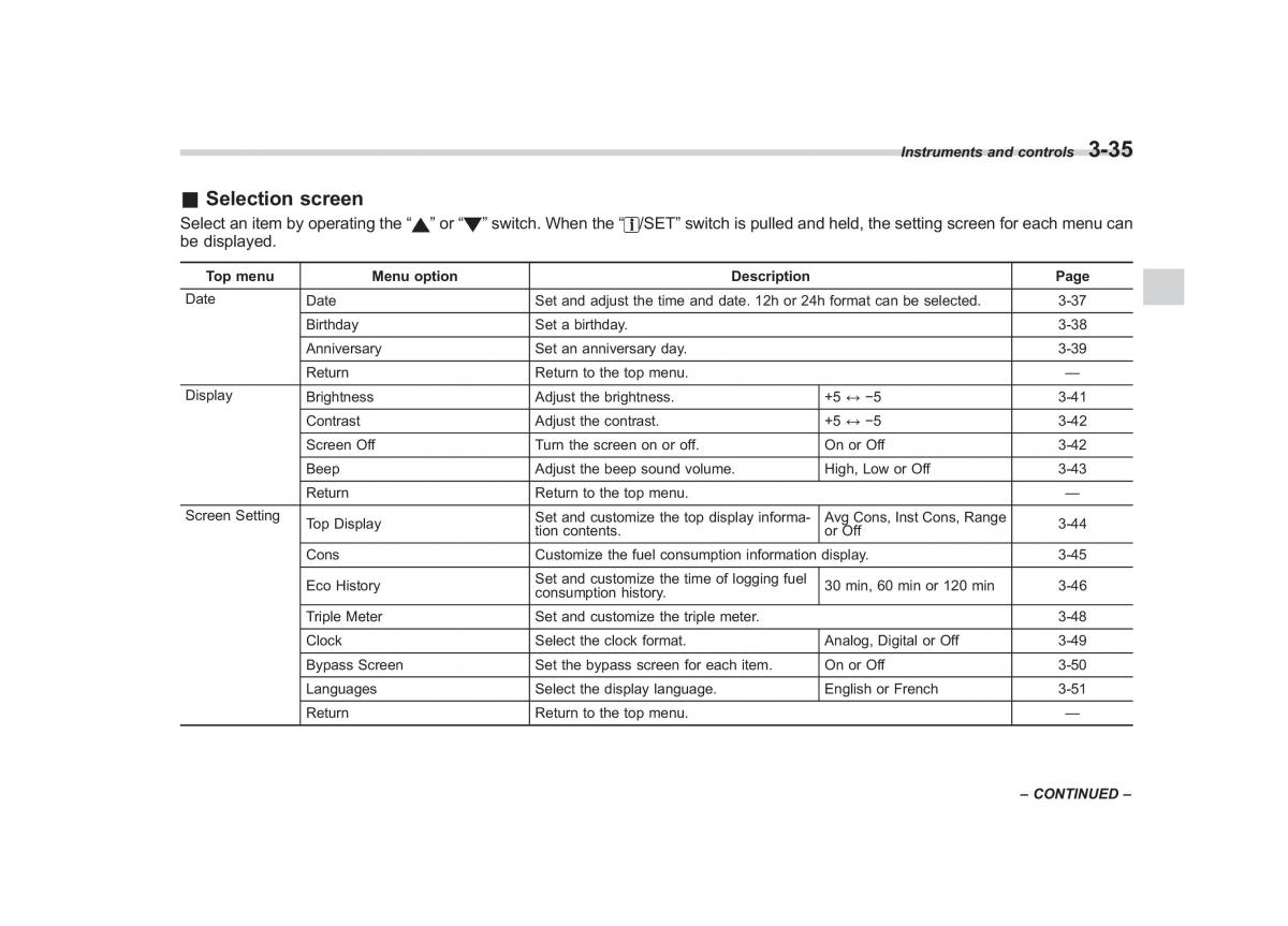 Subaru Impreza IV 4 owners manual / page 148