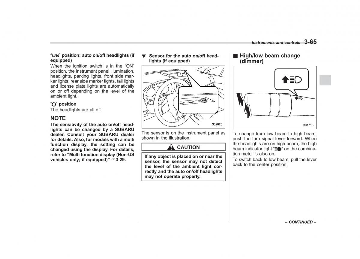 Subaru Impreza IV 4 owners manual / page 178