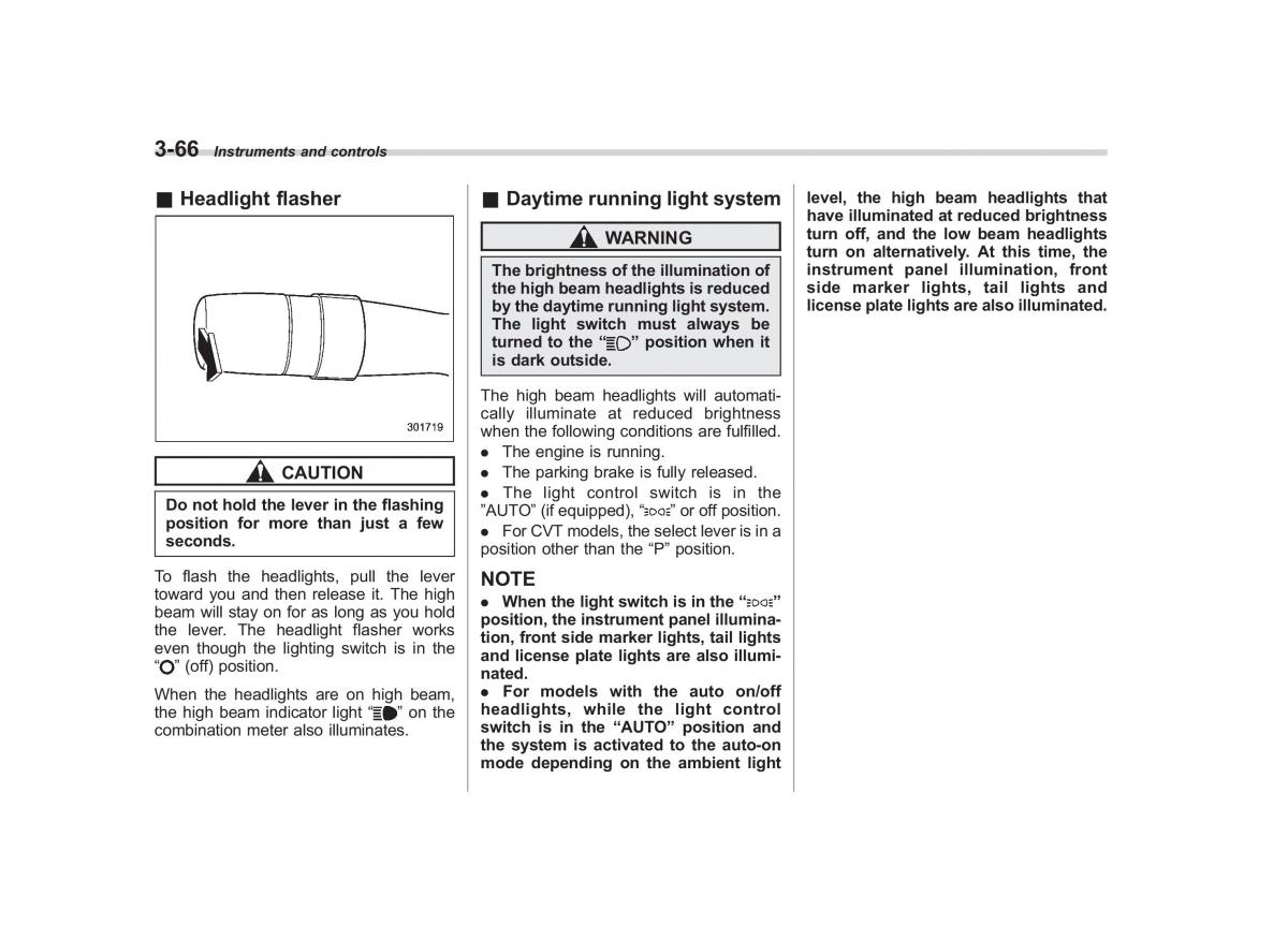 Subaru Impreza IV 4 owners manual / page 179