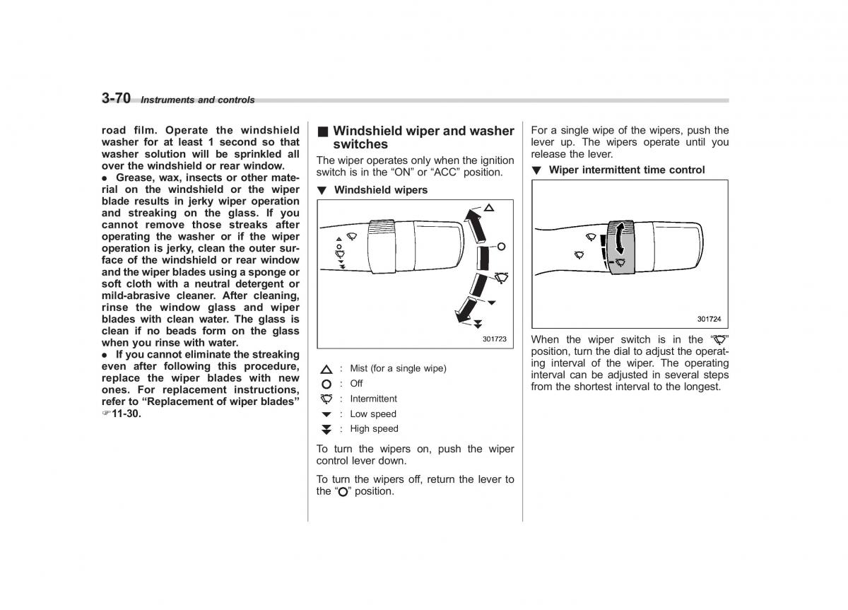 Subaru Impreza IV 4 owners manual / page 183