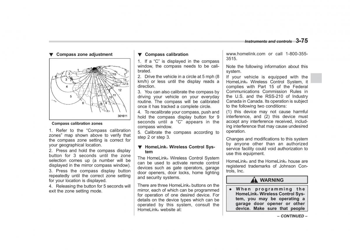 Subaru Impreza IV 4 owners manual / page 188