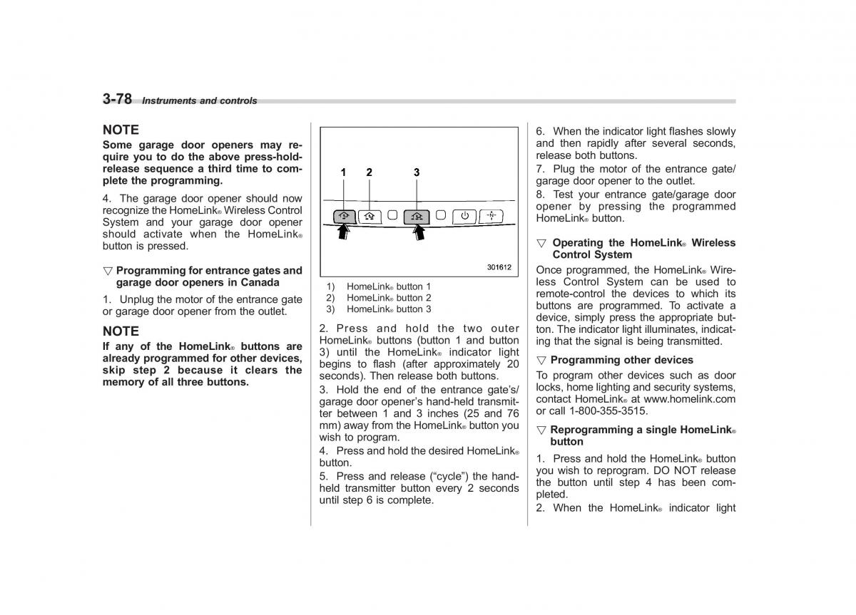 Subaru Impreza IV 4 owners manual / page 191