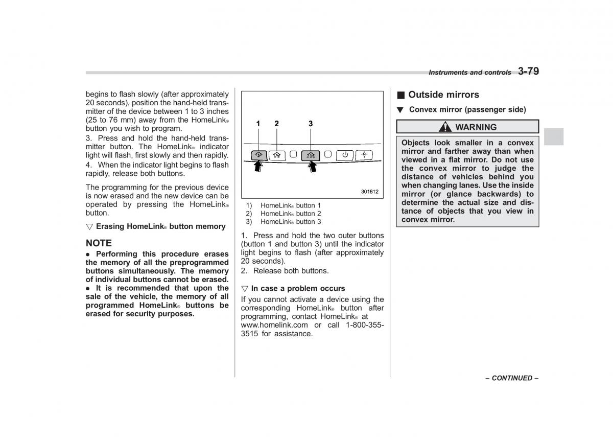 Subaru Impreza IV 4 owners manual / page 192