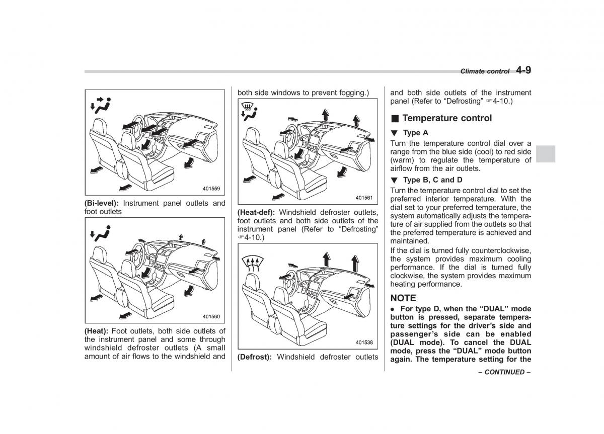 Subaru Impreza IV 4 owners manual / page 206