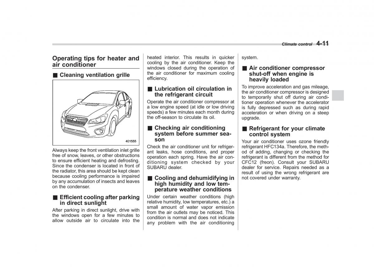 Subaru Impreza IV 4 owners manual / page 208