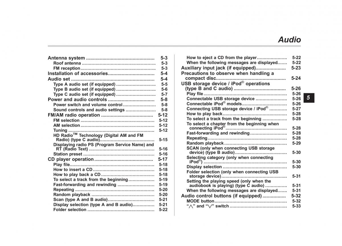 Subaru Impreza IV 4 owners manual / page 212