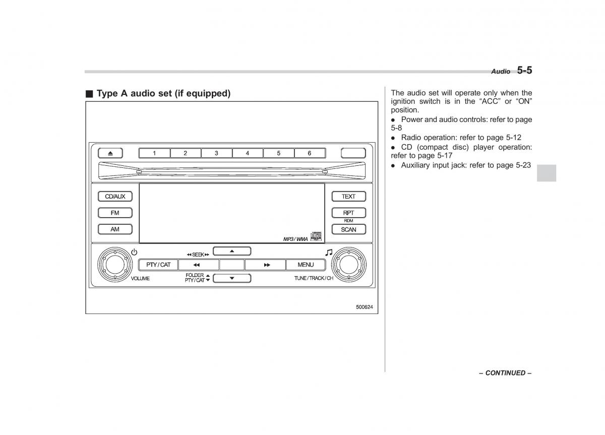 Subaru Impreza IV 4 owners manual / page 216